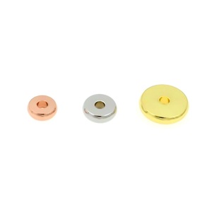 Perles d'espacement en acier inoxydable Anno Jewelry 3-10mm Or Or rose Argent pour la fabrication de bijoux DIY - Product Image 5