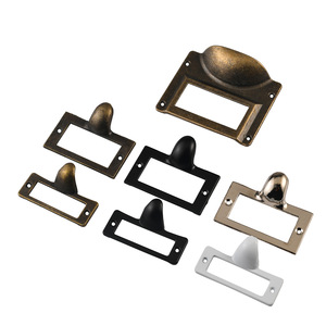 Card Holders & Note Holders Zinc Alloy Plated Drawer Handles Black Antique Style New Chinese Design - Product Image 5