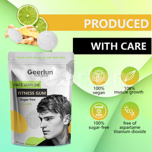 OEMプライベートラベル エネルギー＆集中力強化 顎ライン強化ガム 顔の筋肉トレーニング 超強力噛むガム 顎ライン用 - Product Image 5