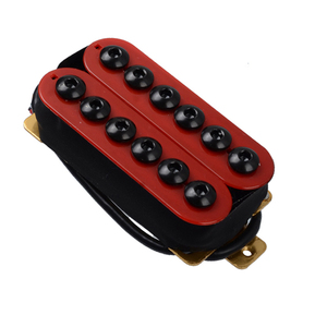 Regolabile In Metallo Doppia Bobina Chitarra Elettrica Pickup Humbucker Collo Punk/Ponte Pick-Up Rosso - Product Image 3