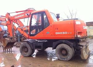 Doosan DH130W 140W รถขุดล้อยาง DH130 DH140 DH150 รุ่น - Product Image 2