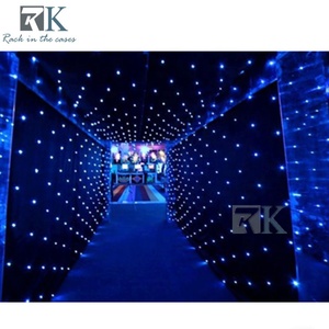 Starlight Curtain Black LED <b>Backdrop</b> <b>Stand</b> Elegant Decoration Pipe Drape - Product Image 5