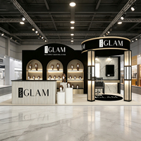 Stand modulaire 10x20 pieds pour la promotion des salons de coiffure, stand d'exposition portable pour salon de beauté