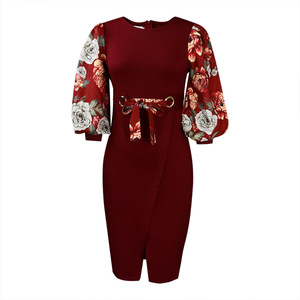 Falda de estilo africano para mujer, vestido de verano con estampado grande, estilo europeo y americano, 2022 - Product Image 4