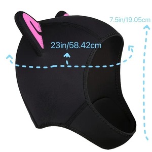 Cuffia da Nuoto per Adulti Unisex in Neoprene da 2,5 mm, Protezione Solare, Calda, per Immersioni e Surf Invernale - Product Image 4