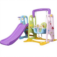 Ensemble de jeux d'aventure en plein air Feelkids, balançoire, basket-ball, maison de jeu pour bébés, jardins publics, centres commerciaux, utilisation en intérieur, PE