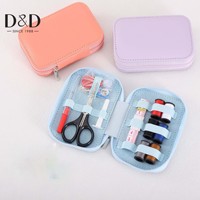 Pochette de couture compacte et multifonctionnelle attrayante pour la maison, sac portable d'urgence pour aiguilles et fils de couture, vente en gros
