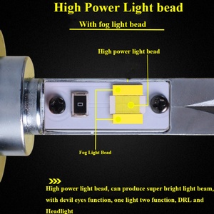 หลอดไฟ LED 45W 6000K 3000K สำหรับรถยนต์ รุ่น D2H ใช้กับชุดไฟหน้าโปรเจคเตอร์ Hella5 Bi LED - Product Image 6