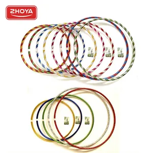 25mm holographic high quality colorful hula hoops PE performance school hula ring For Kids Student Wholesale