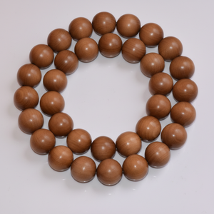 Collar Mala de cuentas de sándalo natural para meditación, oración, Yoga, hecho a mano, Jap Mala, curación espiritual, suministro a granel Riddhi - Product Image 1