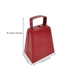 Clochettes de vache décoratives en cuivre, grandes clochettes rectangulaires en métal personnalisées pour la promotion en gros avec logo client - Product Image 2