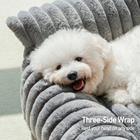 Canapé-lit pour animaux de compagnie Corepet, lavable en machine, pour chiens et chats, en peluche, rembourrage en coton PP, garde au chaud toute l'année.