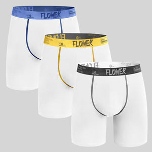 Calzoncillos de hombre con logotipo personalizado de etiqueta privada de talla grande 95 algodón 5 Spandex bóxer cómodo para ropa interior de hombre Calzoncillos Bóxer - Product Image 1