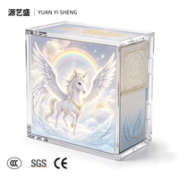 Boîte de présentation en acrylique transparente à fermeture magnétique pour cartes à collectionner Booster Box – Haute transparence, anti-poussière, vente en gros