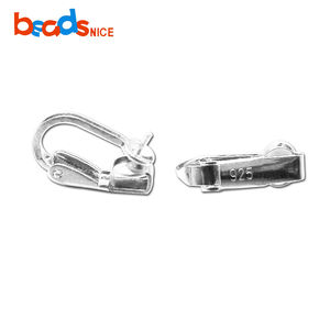 Fil d'oreille à clipser Beadsnice en argent sterling 925 réglable avec clip de boucle d'oreille à vis à charnière - Product Image 4