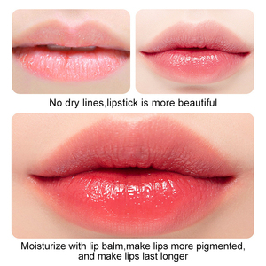 Images Ice Cream Lip Primer Hydratant Éclaircissant Rouge Chinois <span class=keywords><strong>Baume</strong></span> à <span class=keywords><strong>Lèvres</strong></span> Miel Fraise Avocat Pêche <span class=keywords><strong>Embellisseur</strong></span> pour Fille - Product Image 5