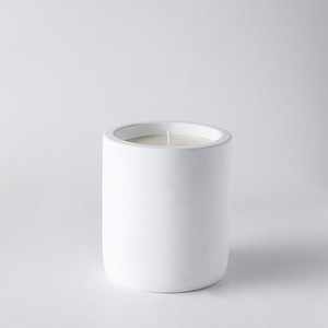 Pot à bougie en céramique avec logo personnalisé, vente en gros, récipient à bougie en <span class=keywords><strong>cire</strong></span>, décoration de mariage à domicile, grand récipient à bougie en béton vide de style nordique - Product Image 3