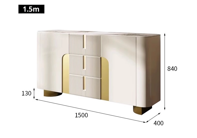 rock slab countertop sideboard