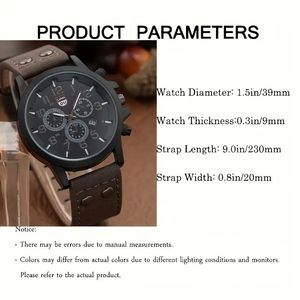 Wholesale Custom LOGO Fashion Classic Leather <strong>GENEVA</strong> Date WristWatch Calendar Bracelet and Quartz <strong>Watches</strong> <strong>Set</strong> for Men - Product Image 2
