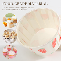 Usine source, vente en gros, PET, 50 pièces, moules à muffins jetables, moules à cupcakes, moules à cupcakes en aluminium, supports à pudding