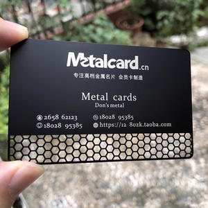 ทุกรูปแบบที่กําหนดเองแกะสลักนามบัตรสแตนเลสบุคลิกภาพ DIY โลหะนามบัตร - Product Image 2