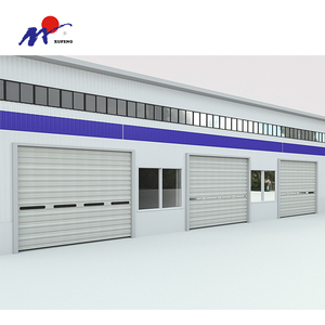 <span class=keywords><strong>Porta</strong></span> industriale a foglio singolo in alluminio sopraelevato in alluminio con piccola <span class=keywords><strong>finestra</strong></span> - Product Image 2