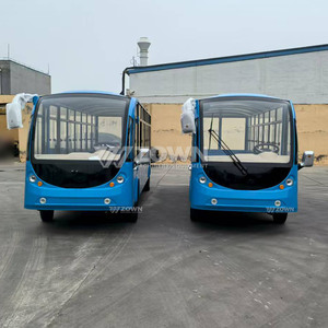 Bus électrique de tourisme ZOWN bleu vif, super long et fermé, grande capacité pour navette en zone panoramique étendue - Product Image 2