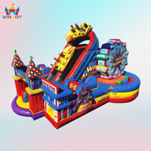 Pista de Obstáculos Inflable para Carnaval, Alquiler para Parques de Diversiones y Fiestas, con Color Personalizado, Material de PVC de 0.55mm, Garantía de 3 Años - Product Image 3