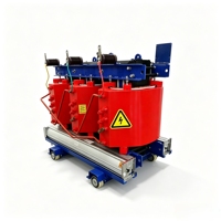 Transformateur sec 250 kVA SCB à résine moulée triphasé abaisseur de tension 10 kV vers 400 V pour distribution intérieure