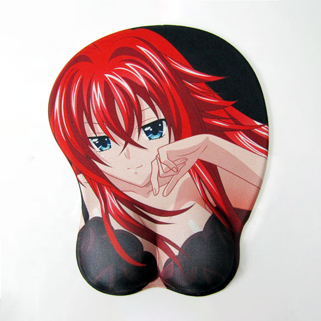Sexy Girl Custom Pattern Mous Pad Ergonomic with Wrist Rest Smooth Surface Pain Relief for Office Workers