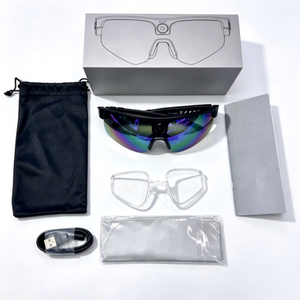 Q02 Smart AI Sports <b>Glasses</b> 1200P Video Recording 800W <b>Camera</b> Real-time Translation AI Assistant Navigation IP66 Waterproof Dual - Product Image 1