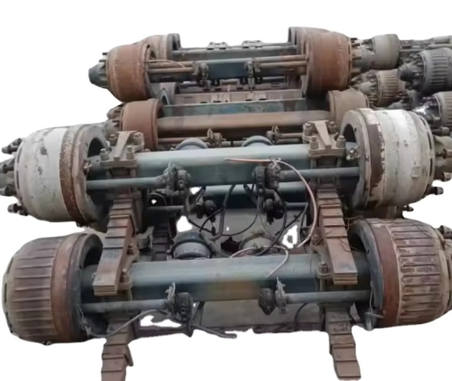 DONGXU American /German Type 13 Tons 14 Tons 16 Tons  Complete Axle Refurbished Used Trailer Axle With Leaf Spring