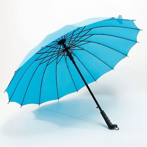 Custom Promotional Modern Anti-Storm Sturdy Business Advertising Rain Sun Dual-Use 16-Rib Straight Rod Three-folding Umbrella - Product Image 5