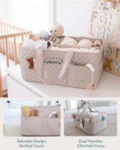 Organizador de Pañales para Bebé, Acolchado, para Guardar Artículos Esenciales para Recién Nacidos, Bolsa de Transporte para Pañales - Product Image 5