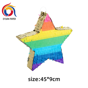 พินาต้ารูปดาวหลากสีสันสำหรับตกแต่งงานปาร์ตี้เด็กในโอกาสสำเร็จการศึกษา วันขอบคุณพระเจ้า วันวาเลนไทน์ และวันพ่อ - Product Image 5