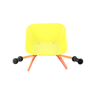 Brouette de jardin en acier inoxydable chinoise économique avec roue en caoutchouc pour béton - Product Image 2