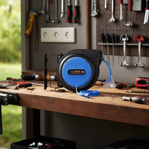 Enrouleur de câble rétractable de 80 pieds, 12 AWG, 3C, avec prise Nema pour utilisation en extérieur - Product Image 2