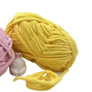 Grosir benang Chenille tebal Jumbo Super lembut rajutan tangan 100% poliester tebal - Product Image 5