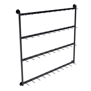 Présentoir mural réglable pour bijoux de supermarché, étagère perforée en métal durable pour boucles d'oreilles, gants, chaussettes - Product Image 1