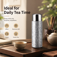 Thermos isotherme en titane pur Feijians Bongdonglai avec couvercle magnétique, infuseur à thé, logo personnalisé, design extérieur, boîte cadeau