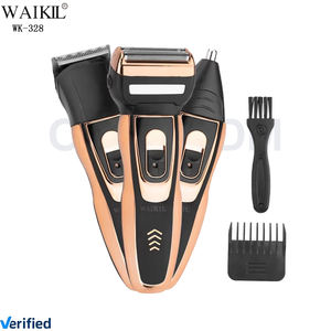 WAIKIL Nouveau <span class=keywords><strong>rasoir</strong></span> électrique rechargeable 3 en 1 multi-cinétique, kit de toilettage, tondeuse à poils de <span class=keywords><strong>nez</strong></span>, <span class=keywords><strong>meilleur</strong></span> ensemble de tondeuses à cheveux - Product Image 1
