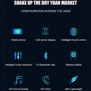 Tai nghe không dây Mini F9 <span class=keywords><strong>TWS</strong></span> <span class=keywords><strong>Bluetooth</strong></span> 5.3 có màn hình LED, tích hợp pin sạc dự phòng 600mAh, dành cho thể thao và chơi game - Product Image 3