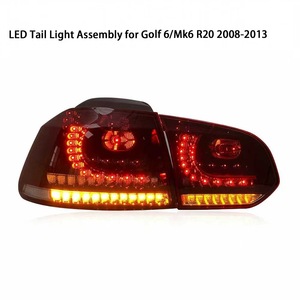 Cụm đèn hậu LED cho Golf6 Mk6 R20 2008-2013 với đèn hậu được độ kiểu chảy nước, xi nhan nhấp nháy - Product Image 1