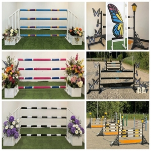 <span class=keywords><strong>Ostacoli</strong></span> per <span class=keywords><strong>Salto</strong></span> Equestre in Alluminio Durevole, Altezza Regolabile, Impermeabili in PVC, per Allenamento - Product Image 2