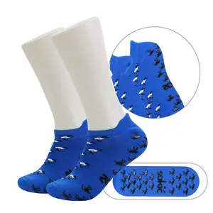 Custom Kids Children Trampoline Socks Adult Cotton Polyester Anti Slip Jump Grip Socks