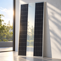 Panneau solaire transparent de qualité supérieure, 110W, verre trempé double, module photovoltaïque BIPV personnalisé pour façade de bâtiment, directement de l'usine