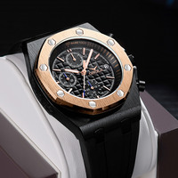 Montre de luxe pour homme de la marque ONOLA, montres à quartz multifonctionnelles de haute qualité, bracelet en silicone, montres en gros