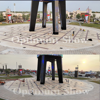 Fuente de Agua Seca para Niños con Programación LED, para Eventos al Aire Libre, con Música y Baile, Estilo Sheikh Zayed, Emirates Dia 50 M