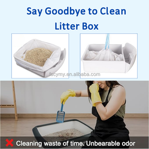 Sacs <span class=keywords><strong>à</strong></span> litière pour chat <span class=keywords><strong>à</strong></span> cordon extra épais pour <span class=keywords><strong>bac</strong></span> <span class=keywords><strong>à</strong></span> <span class=keywords><strong>sable</strong></span> autonettoyant - Product Image 5
