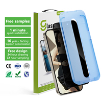 Protection d'écran en verre trempé anti-espionnage pour téléphone portable, anti-poussière, incassable, 2.5D, 9H, pour iPhone 15 14 13 12 11 16 Pro Max